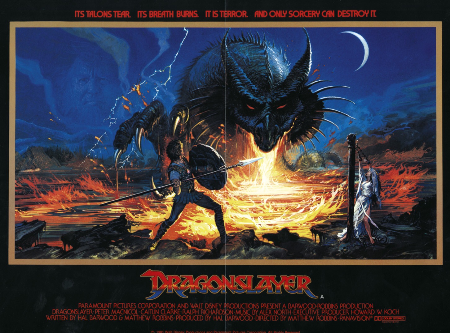 Dragonslayer (1981) - The fight of Galen against the dragon 